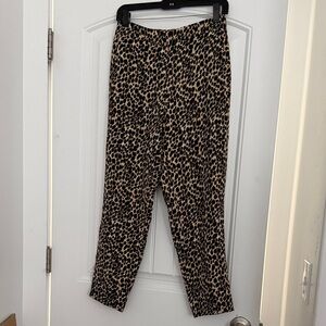 J. Crew Factory Leopard Print Ankle Pants